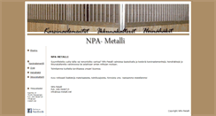Desktop Screenshot of npa-metalli.net