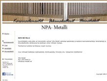 Tablet Screenshot of npa-metalli.net